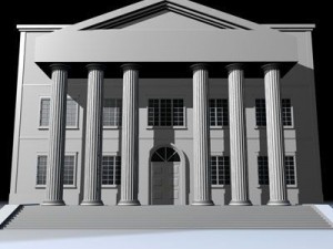 public building Modèle 3D