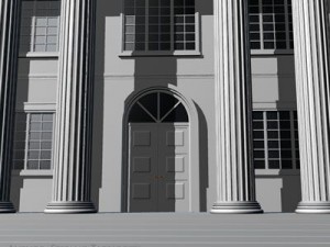 public building 3D 模型