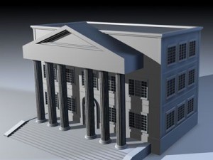 public building 3D 模型
