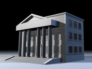 public building 3D 模型