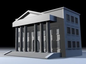 public building 3D 模型