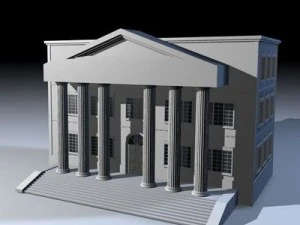 public building 3D Model