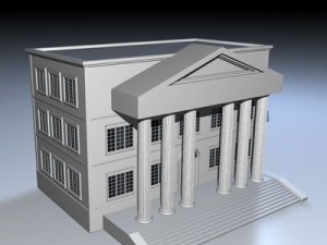 public building 3D 模型