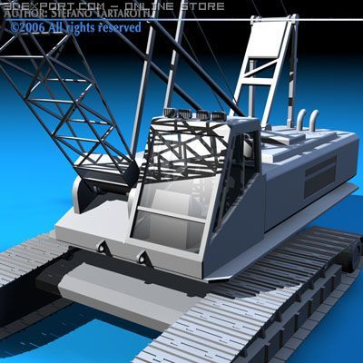 crane 3D मॉडल .c4d .max .obj .3ds .fbx .stl .blend 