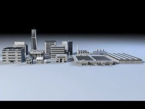 city pack 1 3D Model
