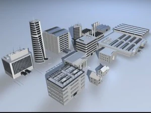 city pack 1 3D Model