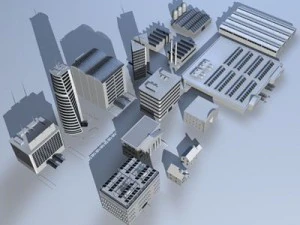 city pack 1 3D Model