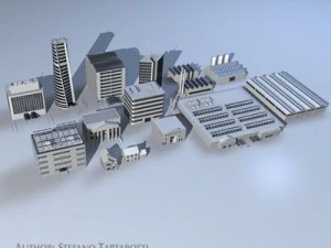 city pack 1 3D Model