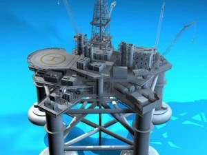 oil platform 3D Model