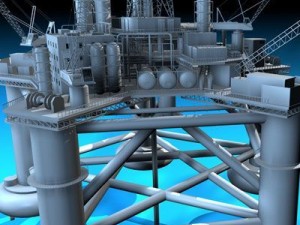 oil platform Modello 3D