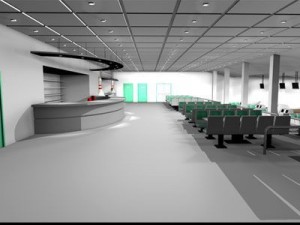 bowling building Modèle 3D