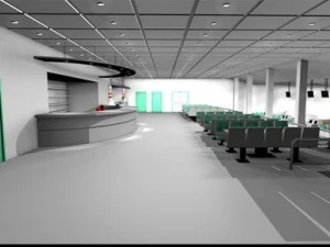 bowling building 3D Model