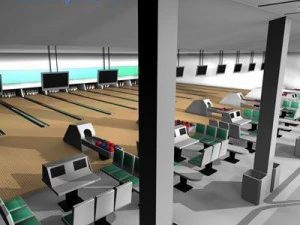 bowling building 3D Model
