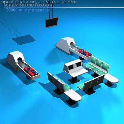 table de quilles Modèle 3D .c4d .max .obj .3ds .fbx .stl .blend