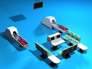 bowling table Modèle 3D