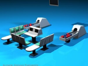 bowling table 3D 模型