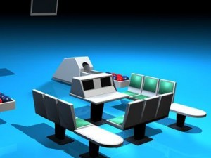 bowling table 3D 模型