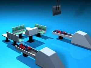 bowling table 3D 模型