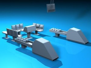 bowling table 3D 模型
