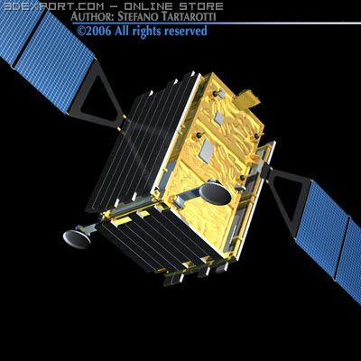 cosmo skymed satellite 3D Model .c4d .max .obj .3ds .fbx .stl .blend 