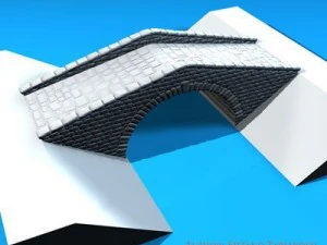 pont de pierre Modèle 3D