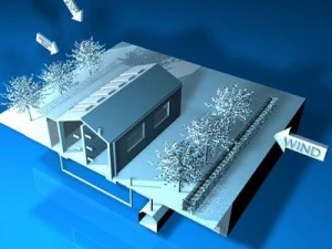 ecological house cutaway 3D Model