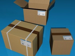 shipping boxes 3D Model
