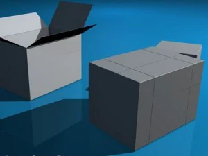 shipping boxes 3D Model