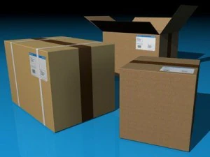 shipping boxes 3D Model