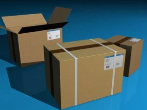 shipping boxes 3D Model
