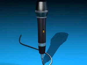microfone Modelo 3D