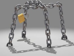 chains and padlock Modèle 3D