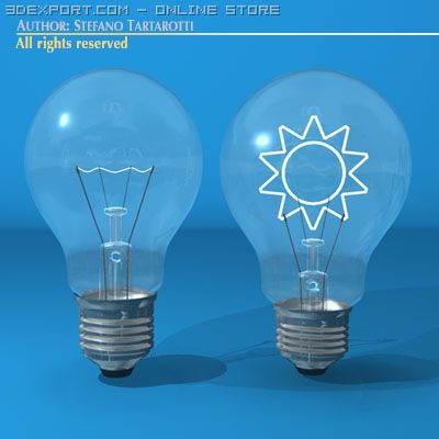 light bulbs 3D Model .c4d .max .obj .3ds .fbx .stl .blend 