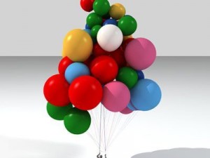 cluster balloons 3D 模型