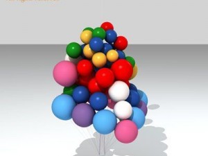 cluster balloons 3D 模型