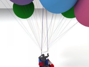 cluster balloons 3D 模型