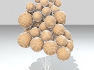 cluster balloons 3D 模型