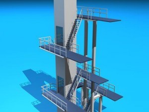 diving tower 3D Model