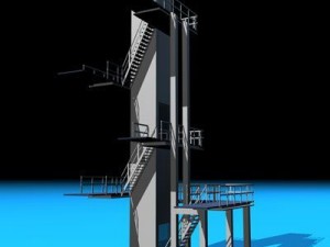 diving tower 3Dモデル