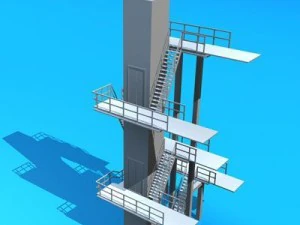 diving tower 3D Model