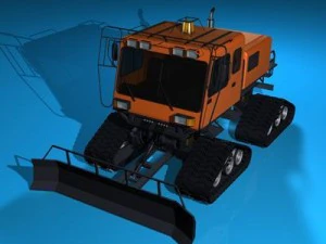 gatto delle nevi 2 Modello 3D