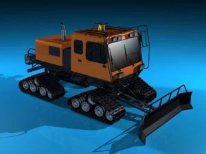 gatto delle nevi 2 Modello 3D