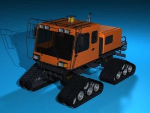 gatto delle nevi 2 Modello 3D