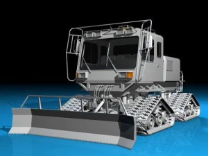 gatto delle nevi 2 Modello 3D