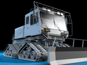 gatto delle nevi 2 Modello 3D