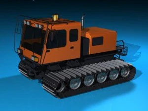 snowcat with tracks 3D Model