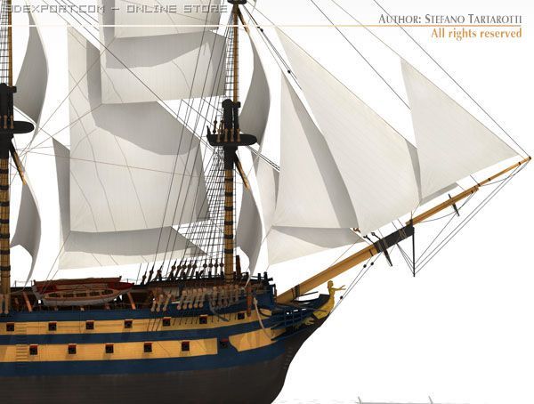 hms leopard 3D Model .c4d .max .obj .3ds .fbx .stl .blend 