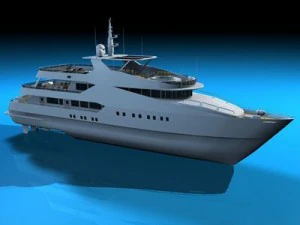 Yacht 3D Modell