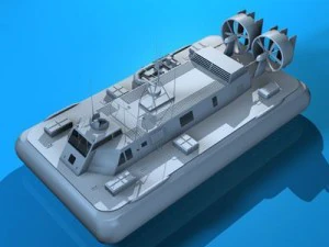 army hovercraft 3D Model