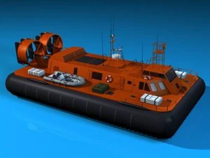 hovercraft de resgate Modelo 3D
